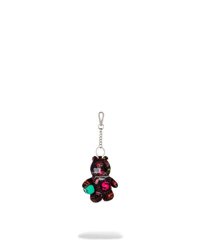 SPRAYGROUND GLOBAL MOGUL CYBER PUNK BEAR KEYCHAIN
