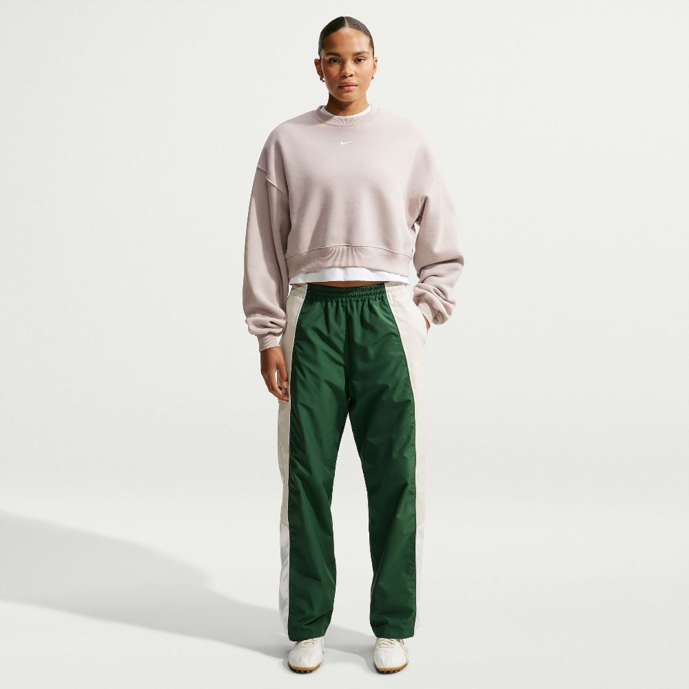 NIKE STUDIO FLEECE OVERSIZED CROPPED CREW