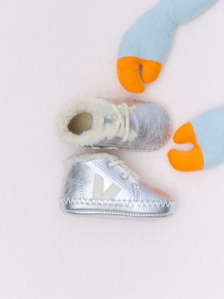 VEJA BABY FURED LEATHER CRIB
