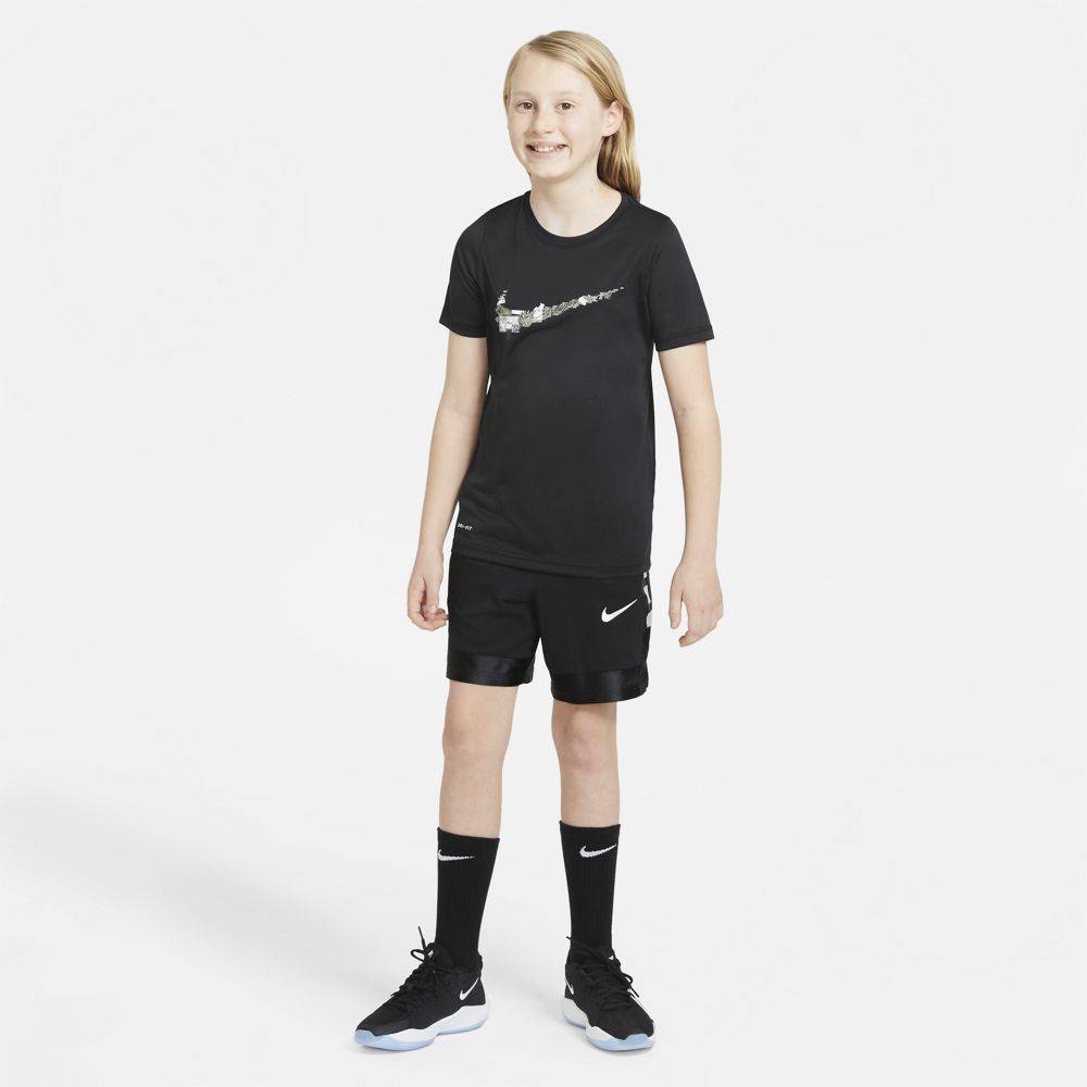 NIKE BOYS DRI-FIT BASKETBALL SWOOSH TEE