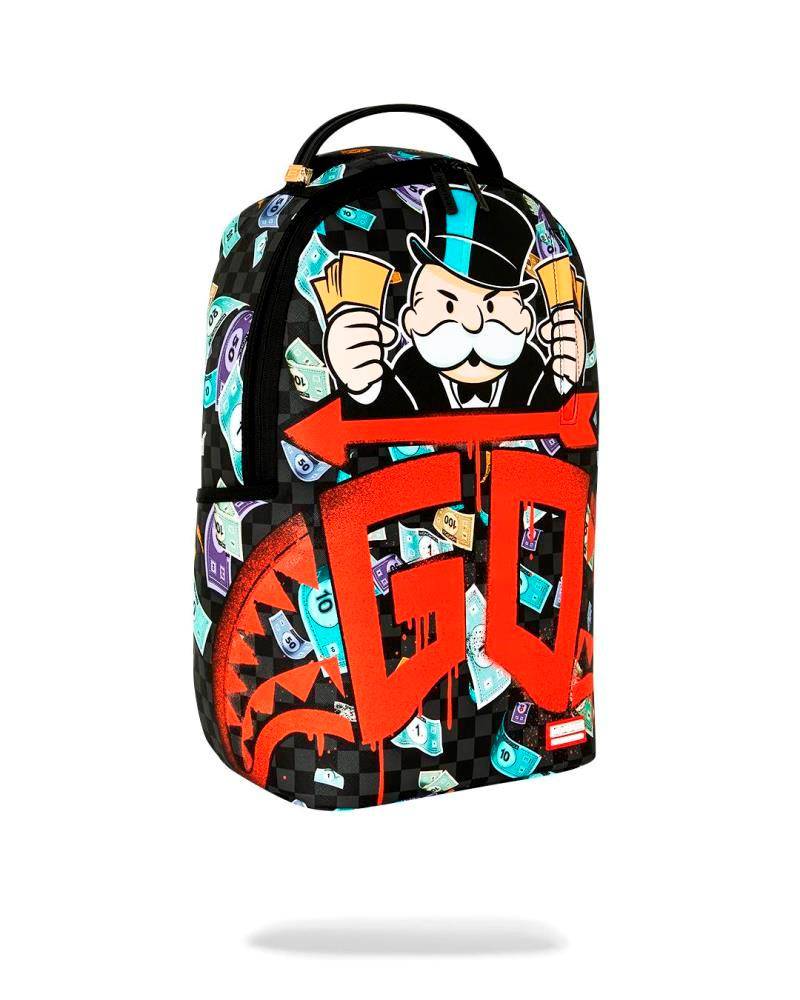 SPRAYGROUND MONOPOLY GO SHARKMOUTH STENCIL DLXSV BACKPACK