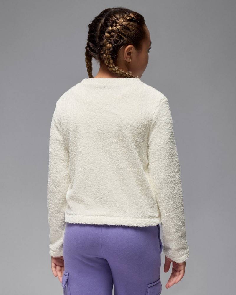 NIKE JORDAN GIRLS MOUNTAINSIDE BOUCLE CREW