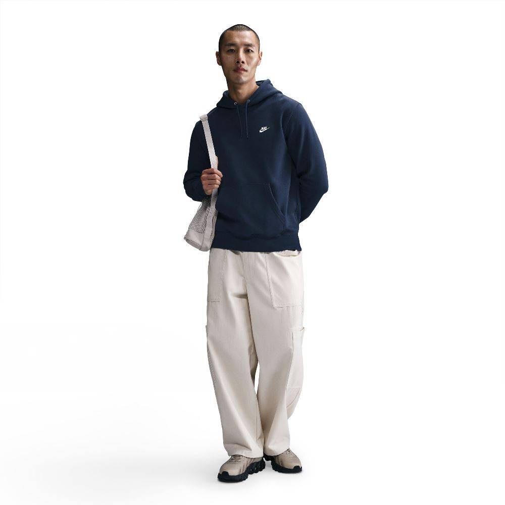 NIKE CLUB BRUSHED FLEECE PULLOVER HOODIE