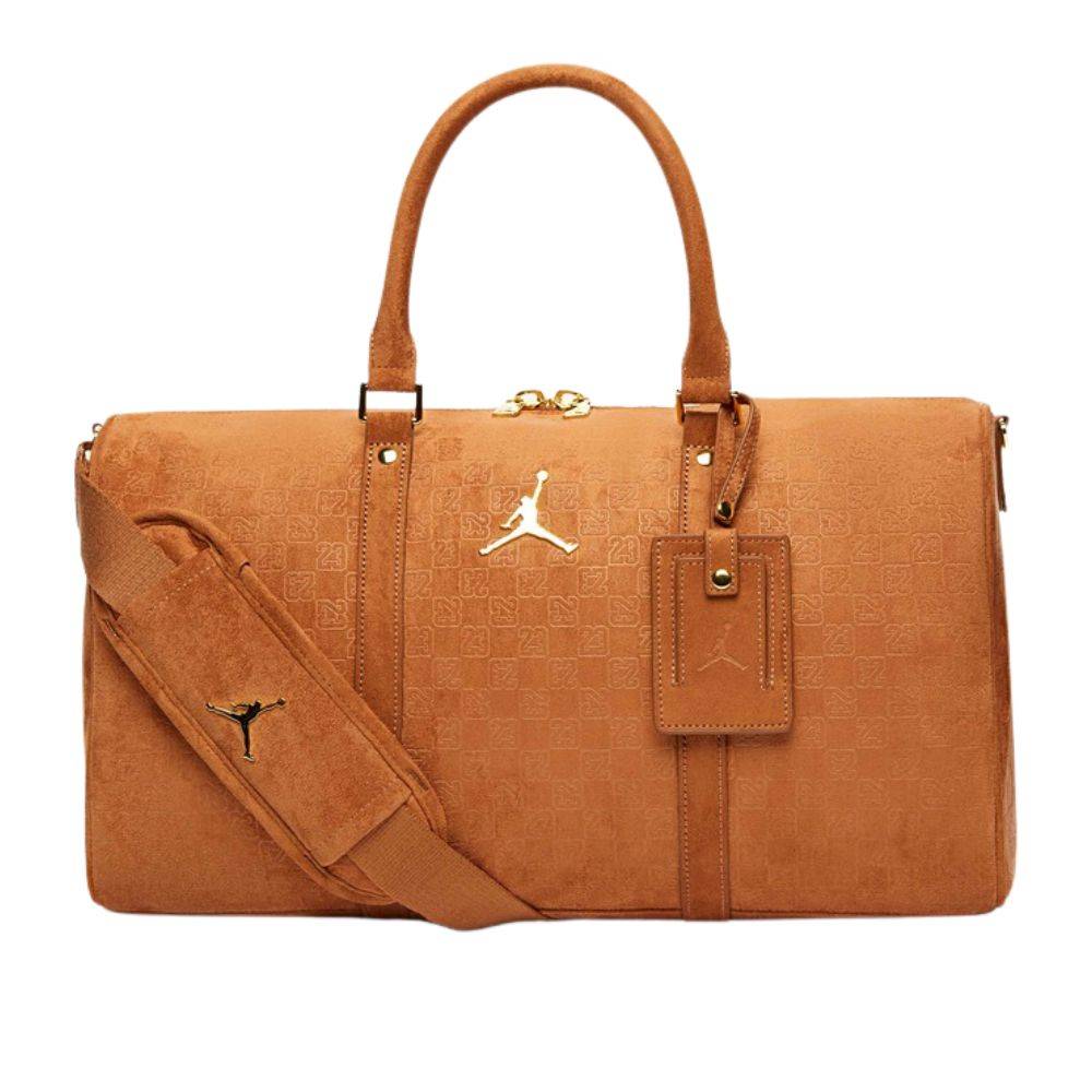 NIKE JORDAN SUEDE MONOGRAM DUFFLE