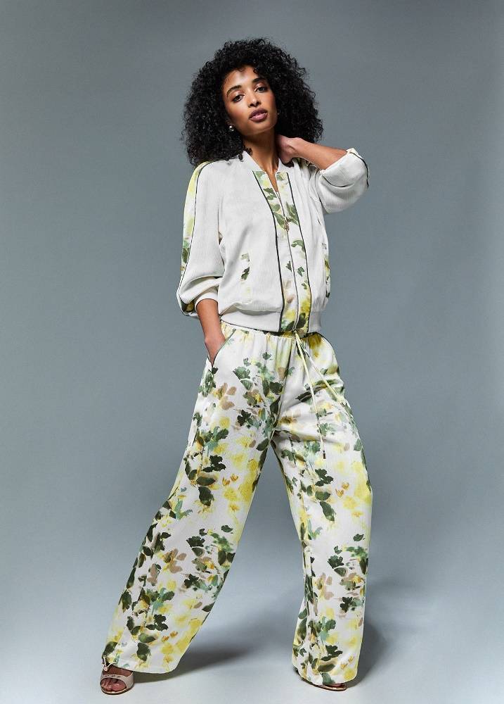 LIU JO FLORAL-PRINT TROUSERS