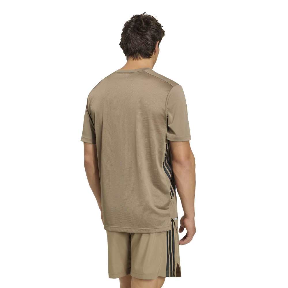 ADIDAS M TECH ESSENTIALS WORKOUT 3-STRIPES T-SHIRT