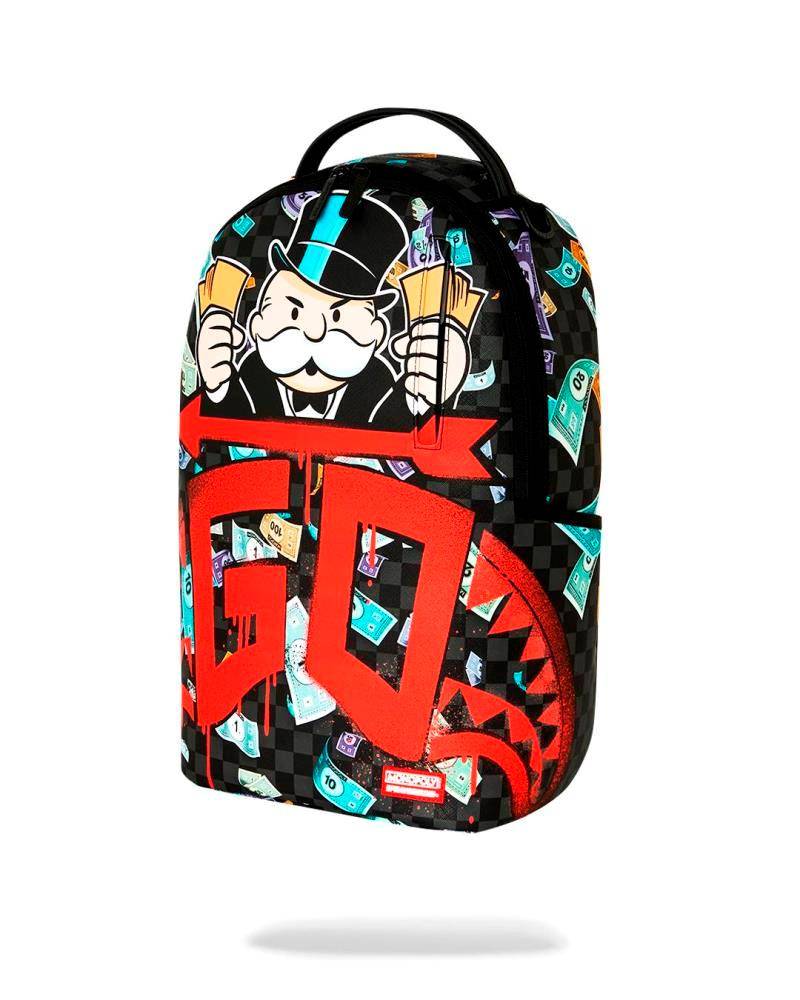 SPRAYGROUND MONOPOLY GO SHARKMOUTH STENCIL DLXSV BACKPACK