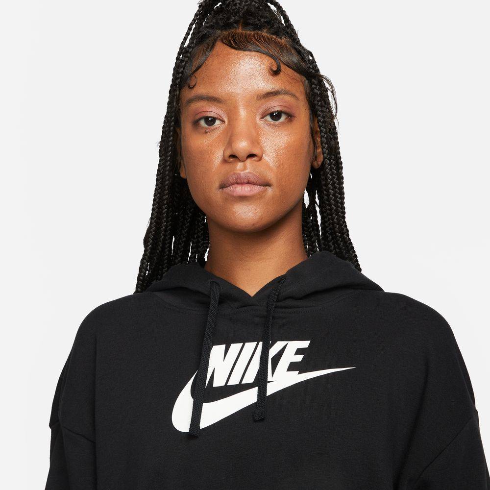NIKE CLUB FLEECE OVERSIZED CROPPED HOODIE