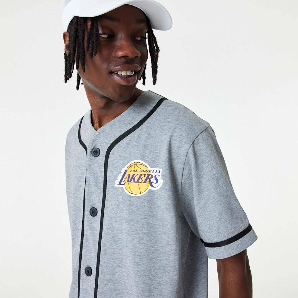 NEW ERA NBA LAKERS BASEBALL JERSEY