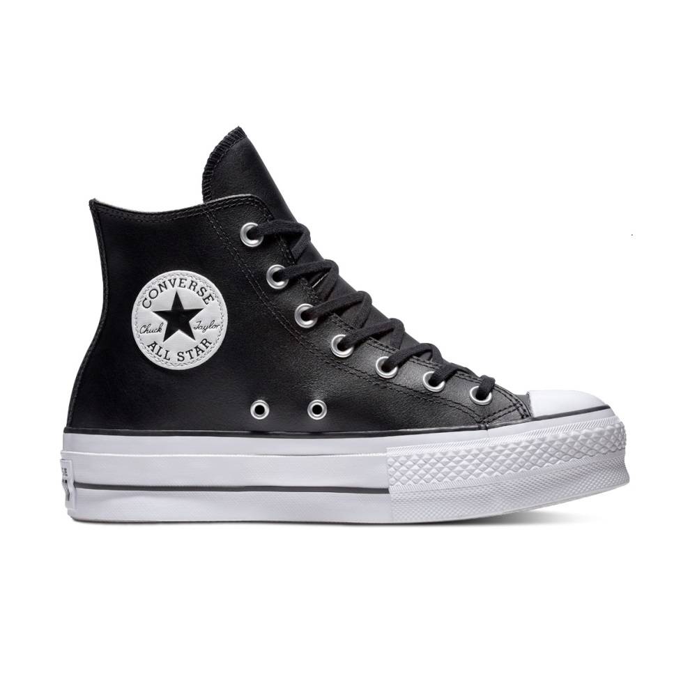 CONVERSE ALL STAR PLATFORM LEATHER HIGH-TOP