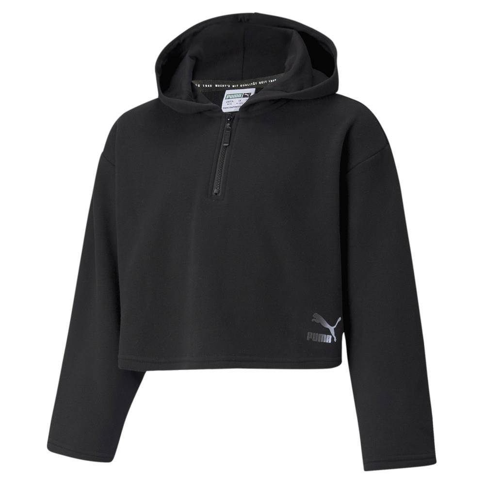 PUMA GIRLS CROPPED YOUTH HOODIE