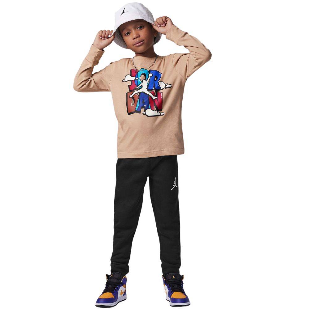 NIKE JORDAN AIR JORDAN LITTLE KIDS LIL CHAMP LONG SLEEVE TEE AND PANT SET