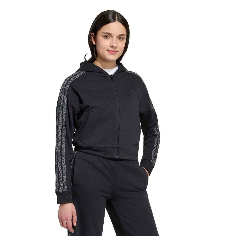 ADIDAS GIRLS SEASONALS ANIMAL FULL ZIP HOODIE
