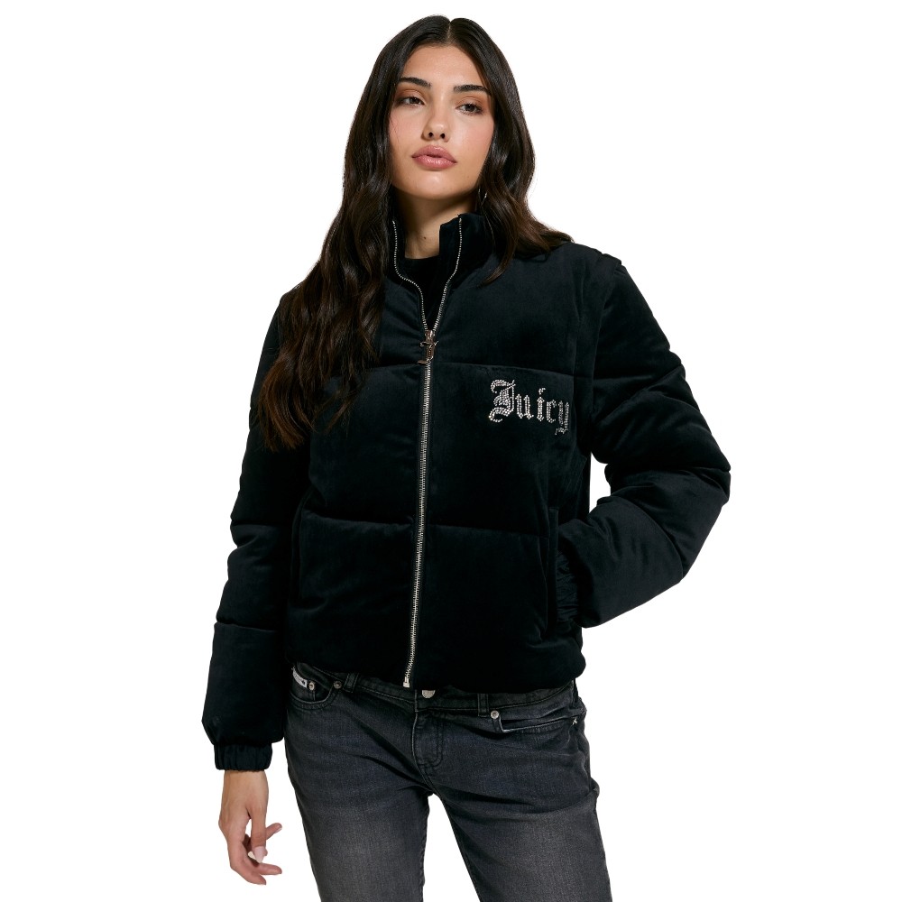JUICY COUTURE MARGO DIAMANTE CONVERTIBLE PUFFER GILET