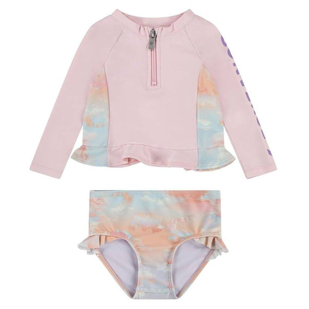 CONVERSE LITTLE GIRLS 2-PIECES RASH GUARDS