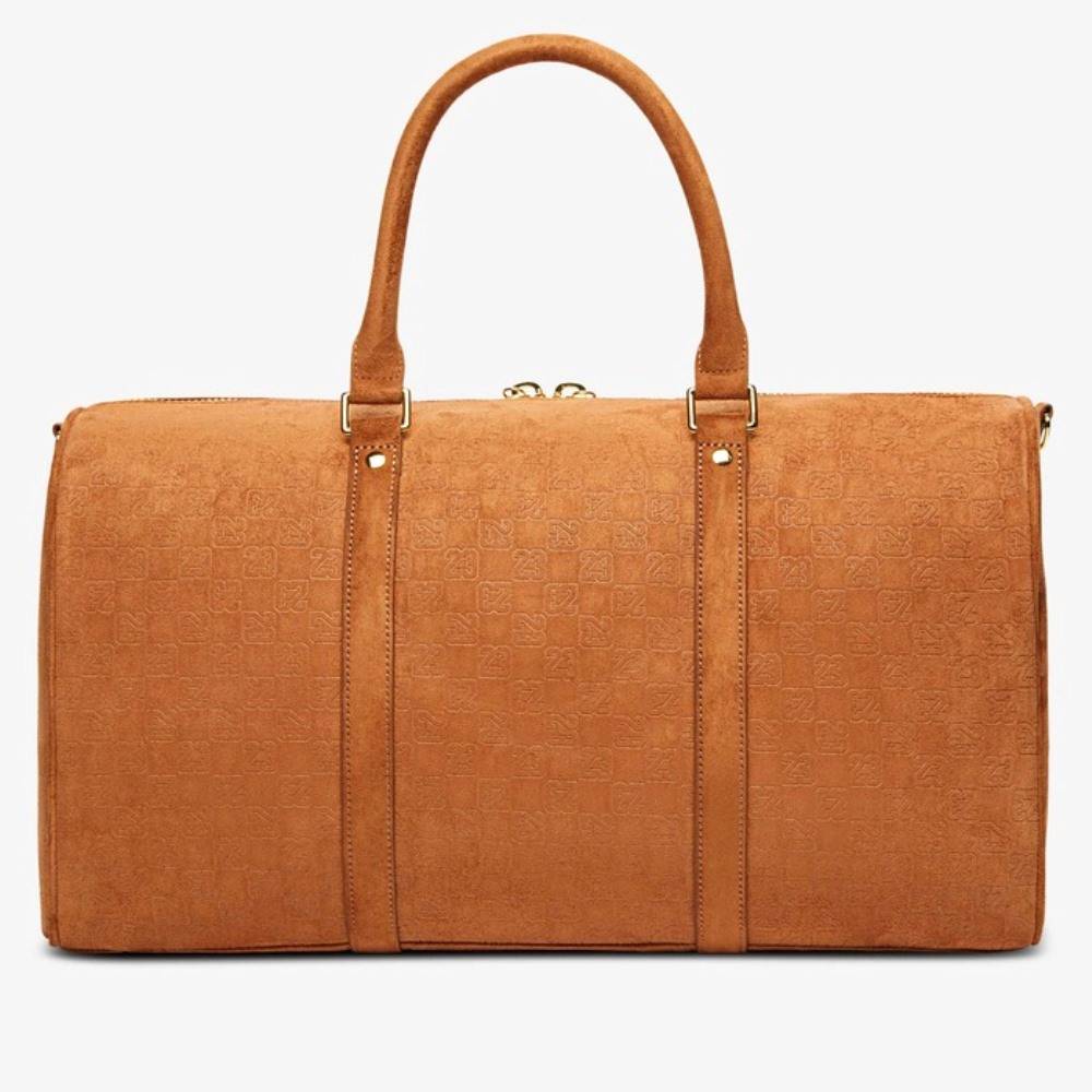 NIKE JORDAN SUEDE MONOGRAM DUFFLE