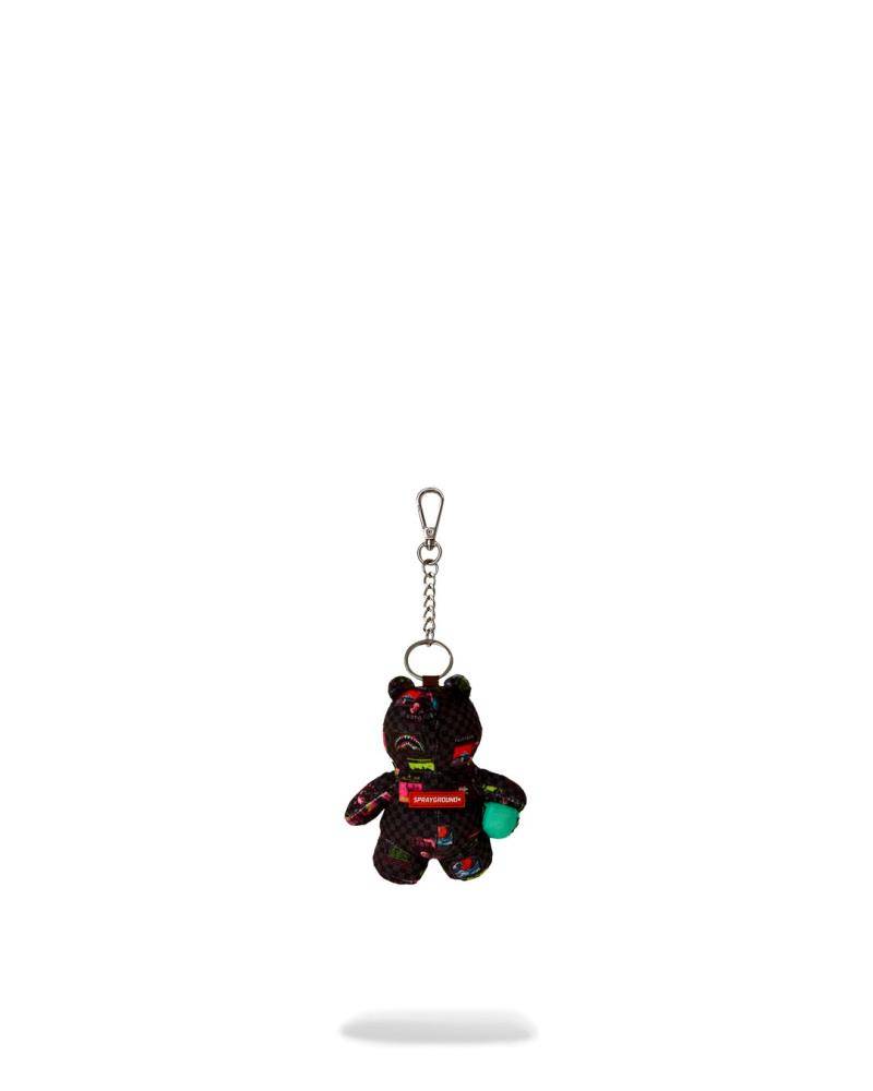 SPRAYGROUND GLOBAL MOGUL CYBER PUNK BEAR KEYCHAIN