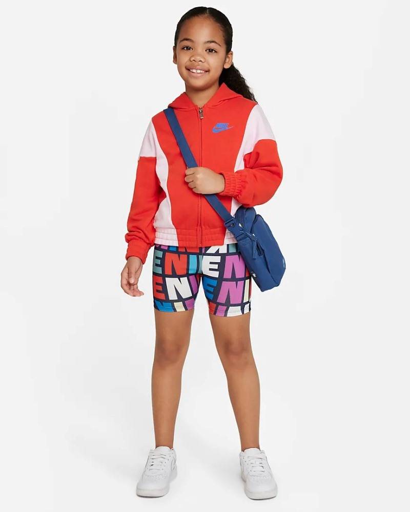 NIKE LITTLE GIRLS SNACK PACK PRINTED BIKE SHORT