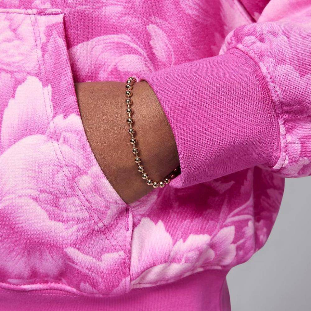 NIKE JORDAN GIRLS BRKLYN ESSENTIAL FLORAL ALL OVER PRINT PULLOVER