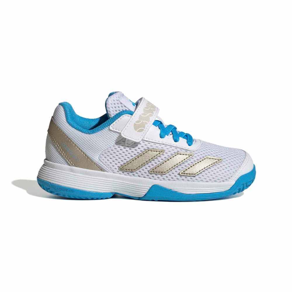 ADIDAS KIDS COURTFLASH HOOK-AND-LOOP TENNIS SHOES