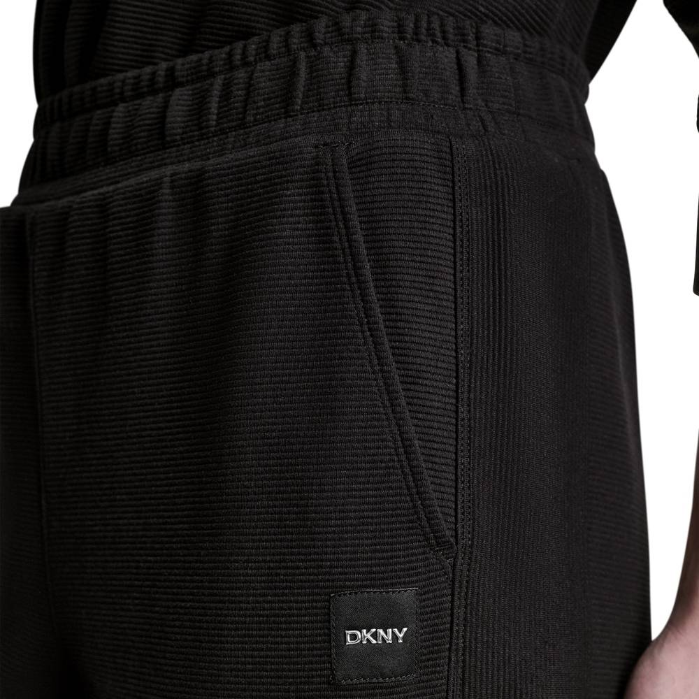 DKNY HIGH-RISE RIB TRACK PANTS