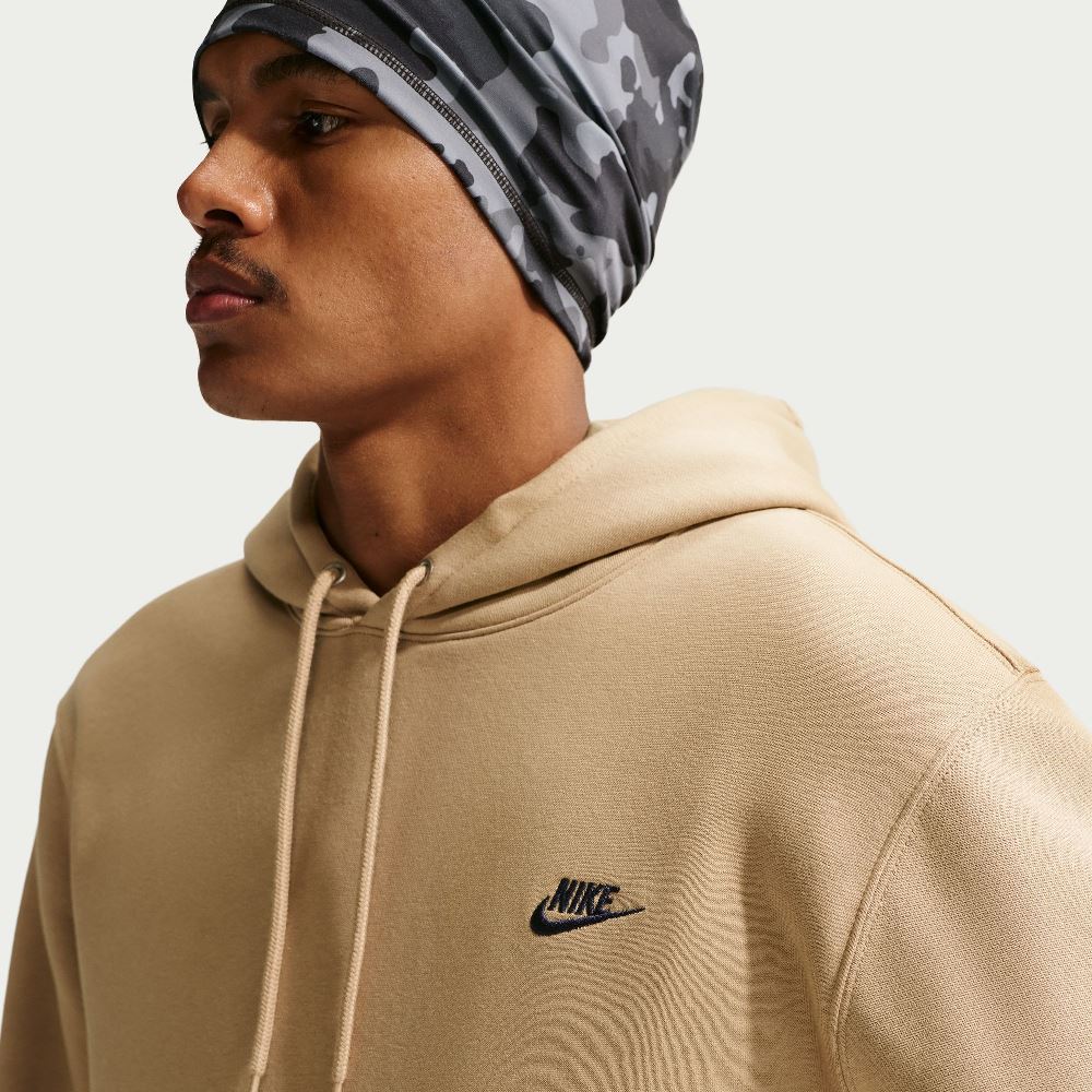 NIKE CLUB BRUSHED FLEECE PULLOVER HOODIE