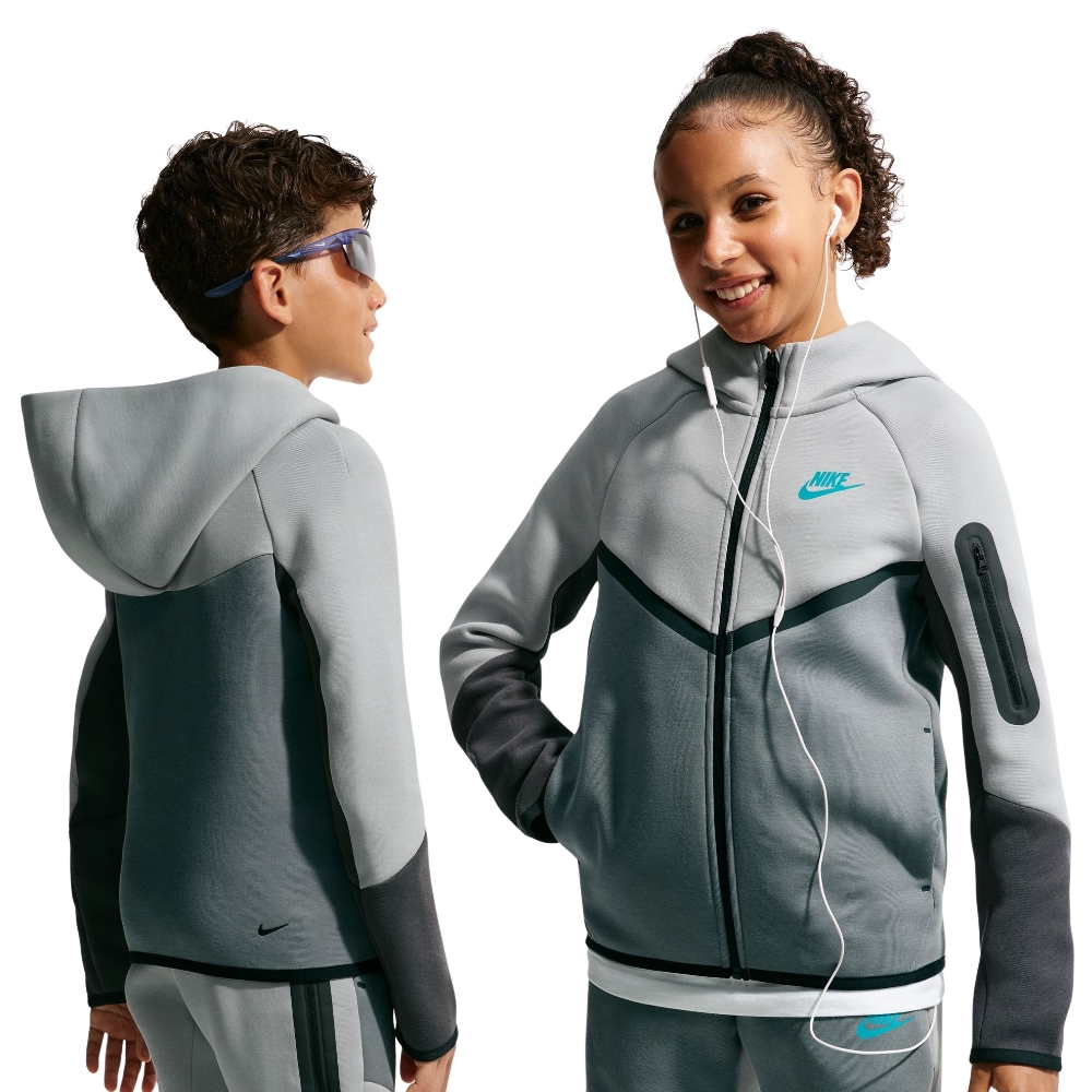 NIKE SPORTSWEAR KIDS TECH FLEECE FULL-ZIP