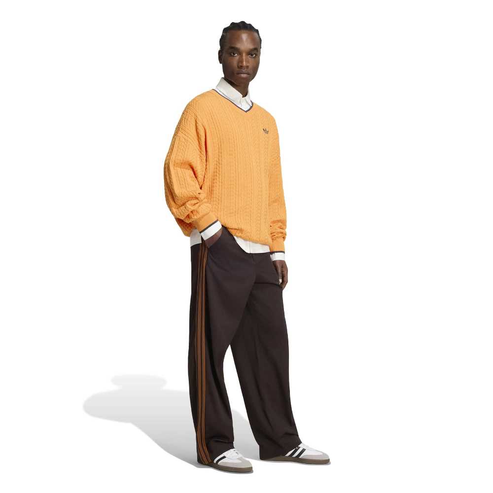 ADIDAS ORIGINALS M CABLE KNIT CREWNECK SWEATSHIRT