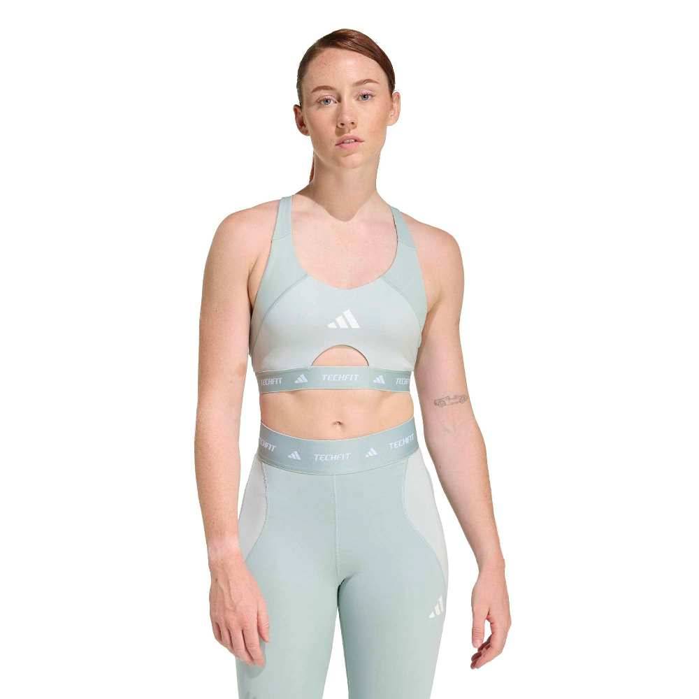 ADIDAS TECHFIT WORKOUT COLOR BLOCK MEDIUM SUPPORT BRA