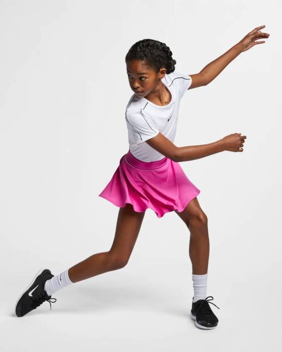 NIKE GIRLS TENNIS COURT DRI-FIT TOP