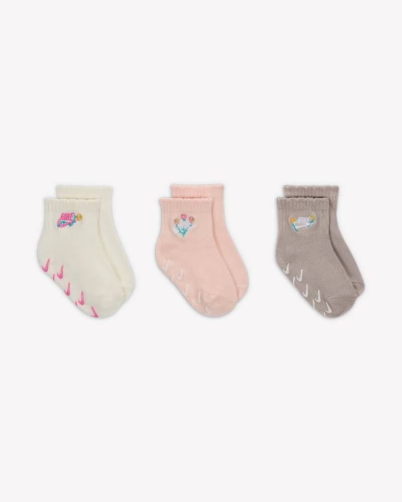 NIKE 3PK GIRLS FLOWRAL SOCK
