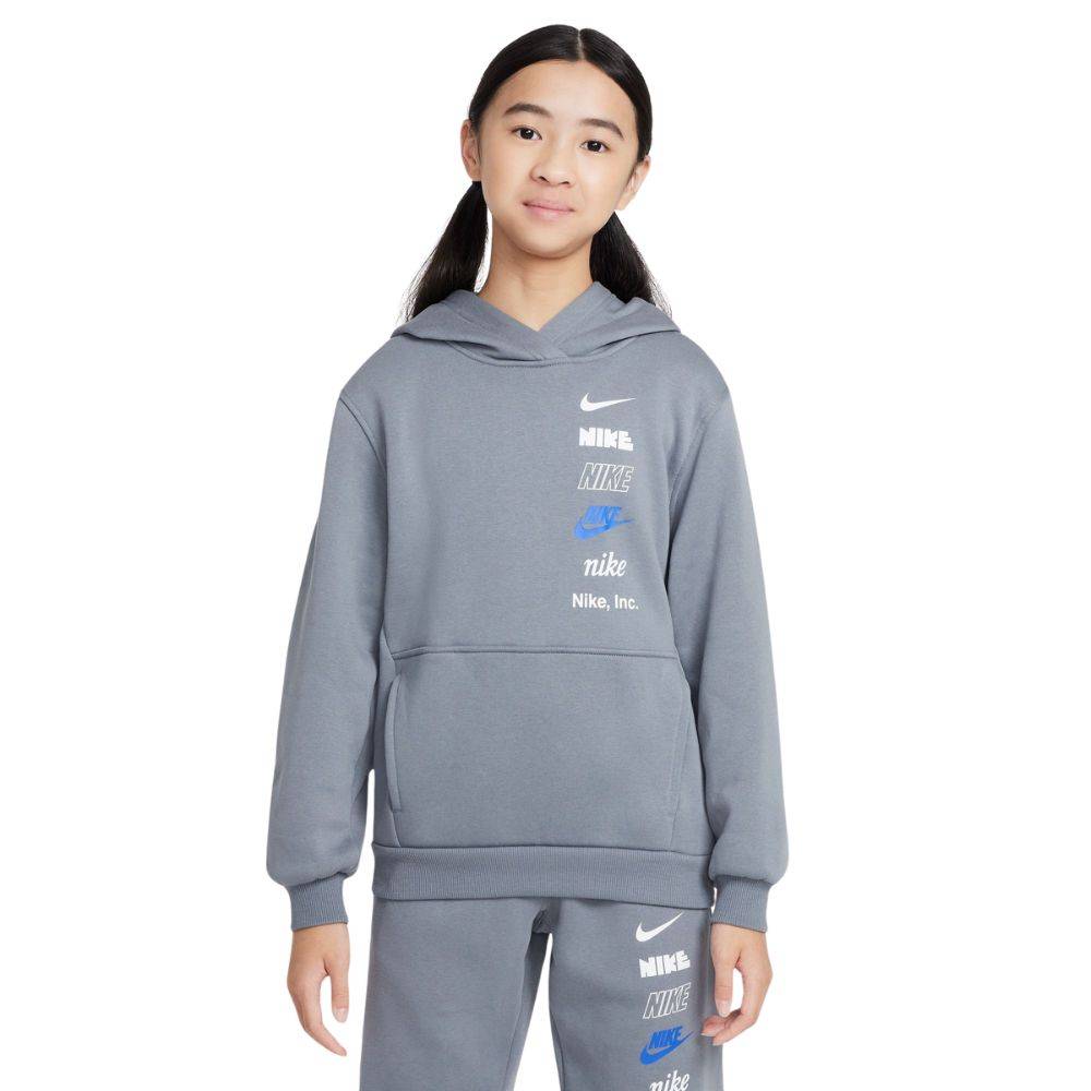 NIKE KIDS CLUB FLEECE MULTILOGO HOODIE