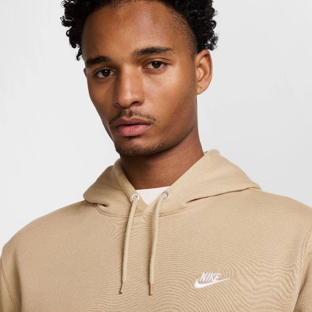 NIKE CLUB BRUSHED FLEECE PULLOVER HOODIE