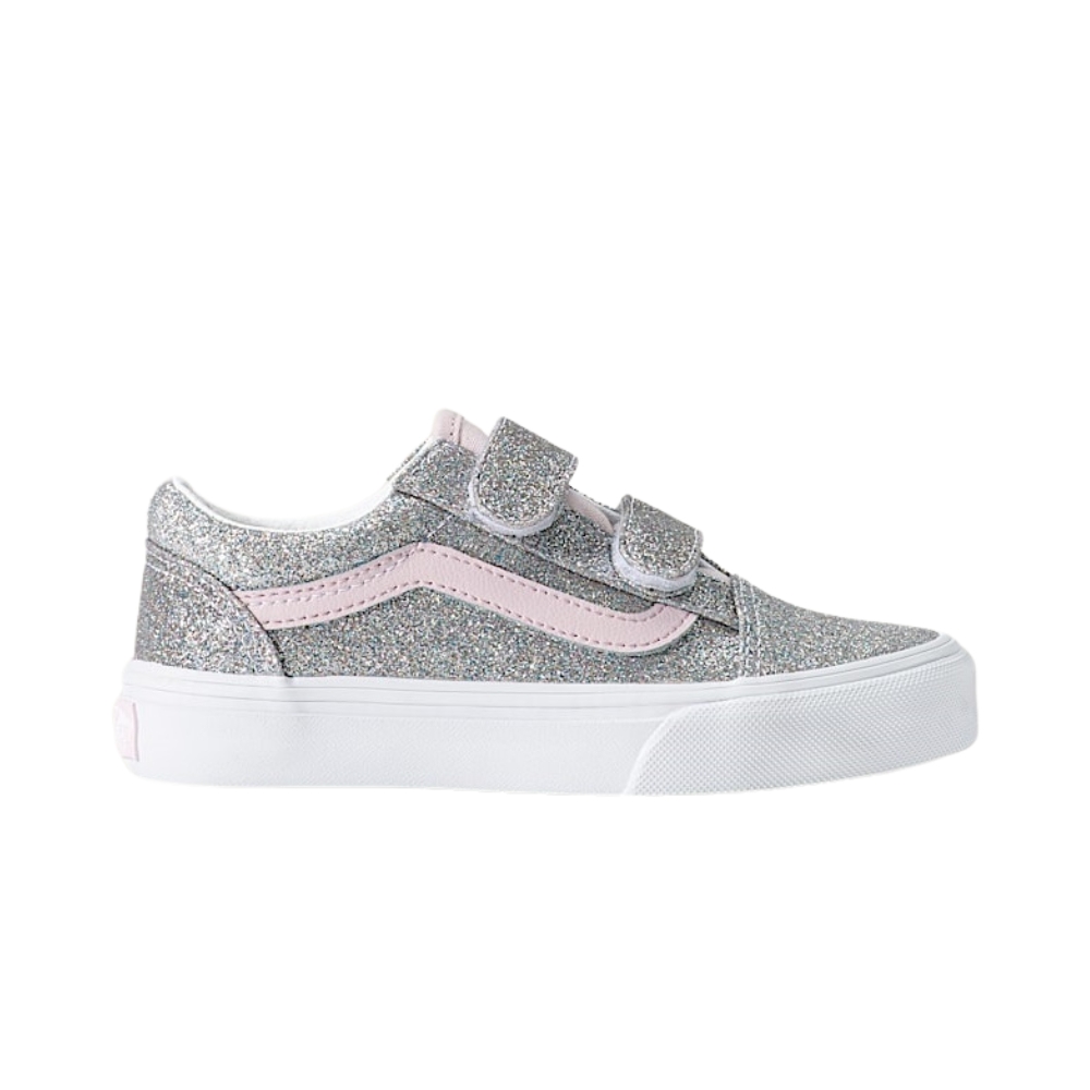 VANS KIDS OLD SKOOL V GLITTER SHOES (4-8 YEARS)