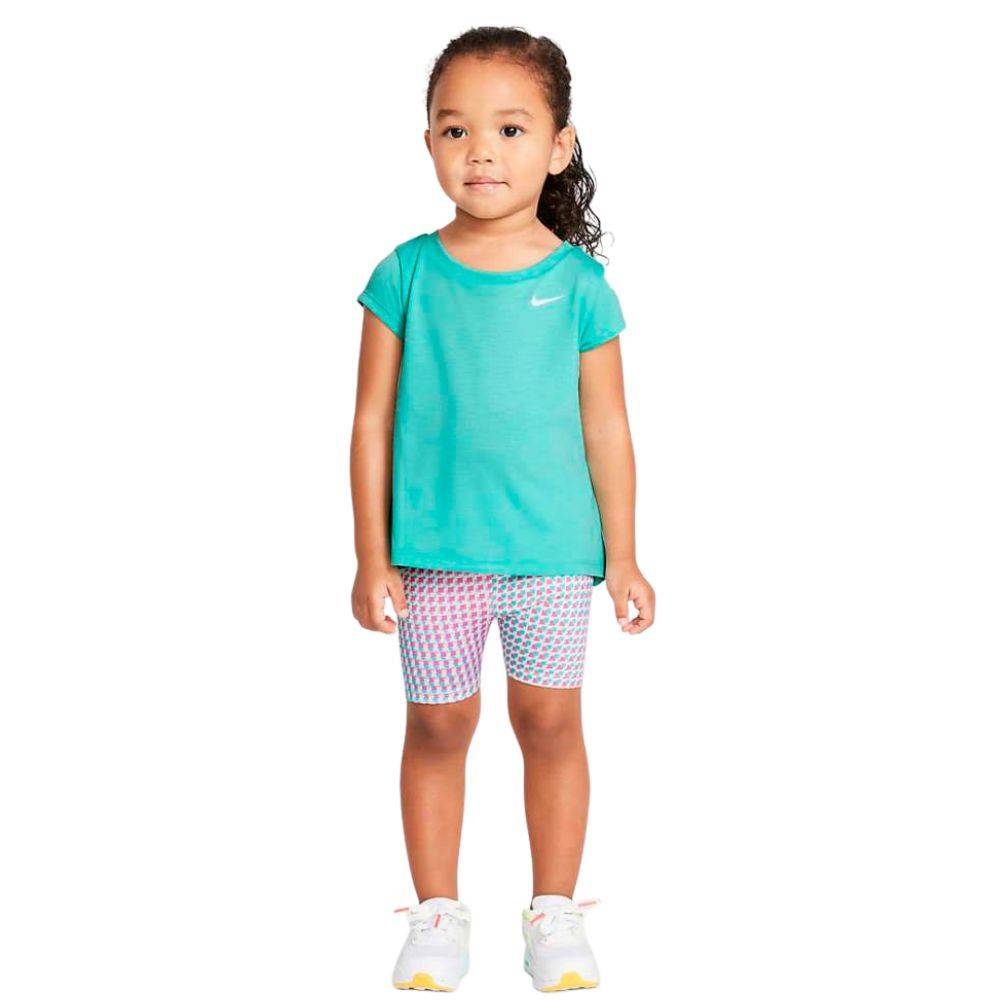 NIKE INFANT PIXEL POP BIKE SHORT SET