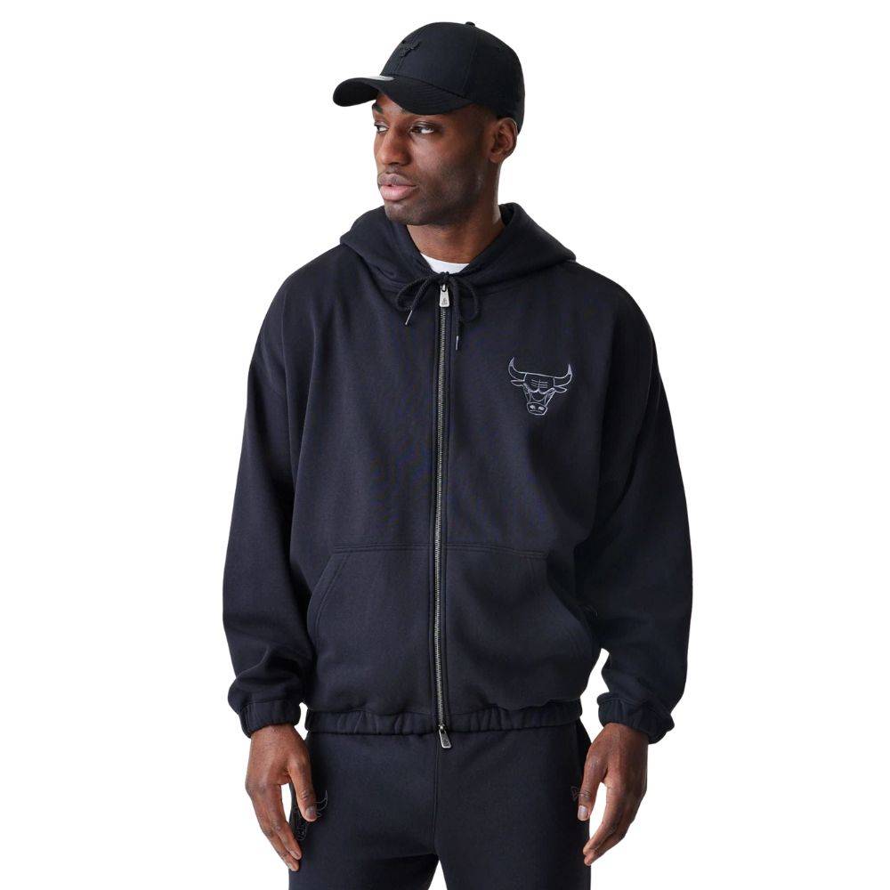 NEW ERA NBA LINEAR OS ZT HOODIE CHICAGO BULLS