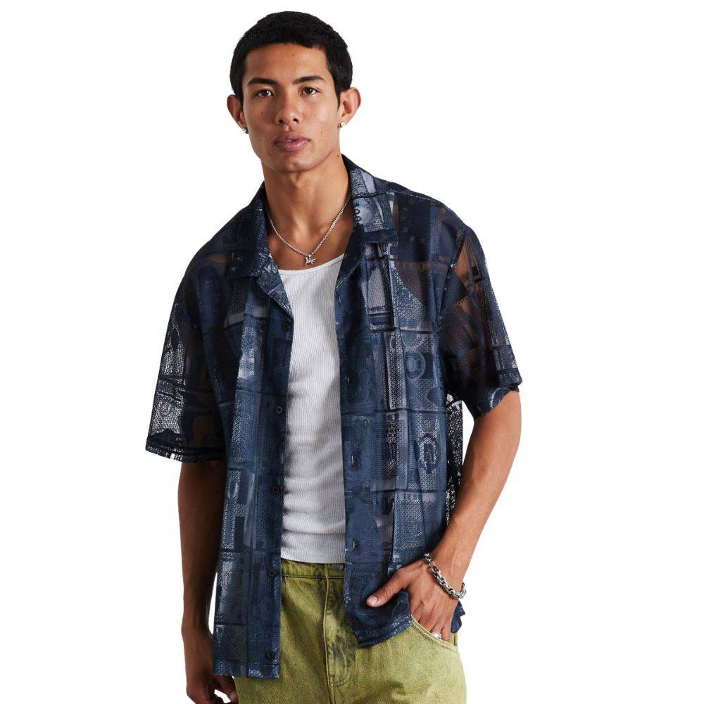 HUF GLOBAL CURRENCY S/S LACE SHIRT