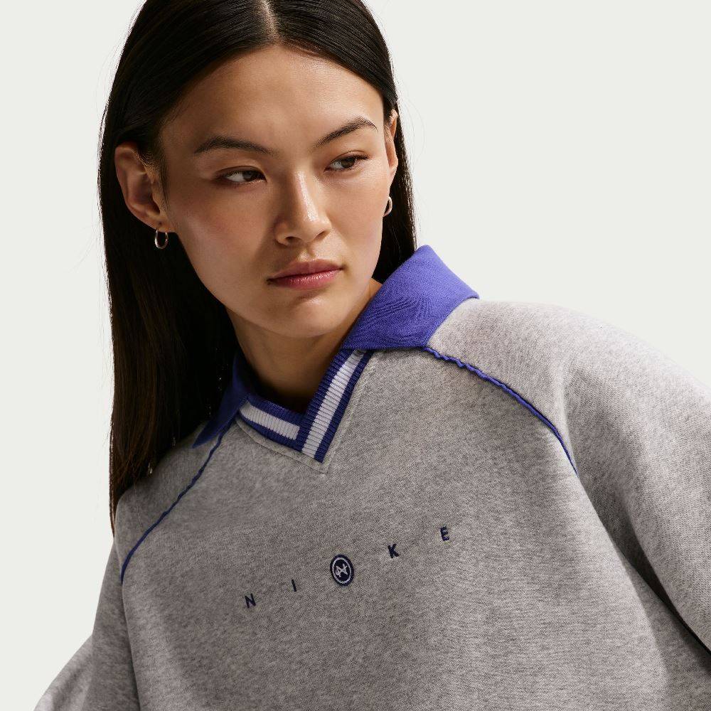 NIKE WOMENS PHOENIX POLO OVERSIZED TOP