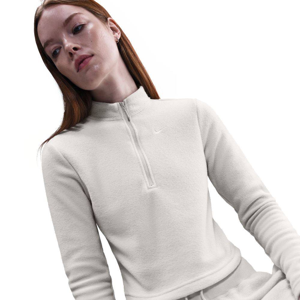 NIKE NSW PHOENIX PLUSH 1/2 ZIP COZY FLEECE TOP