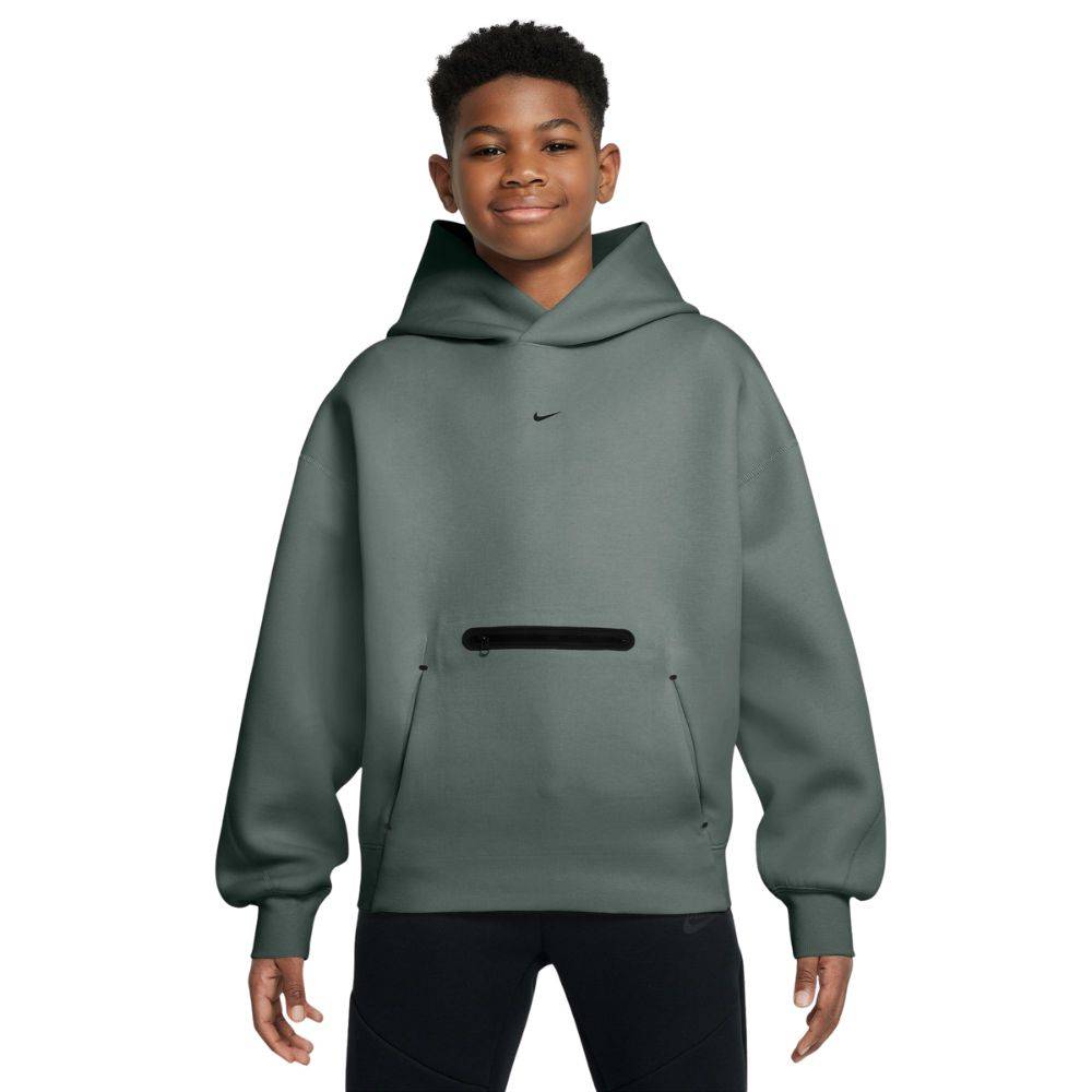 NIKE BOYS TECH FLEECE OVERSIZED PULLOVER HOODIE