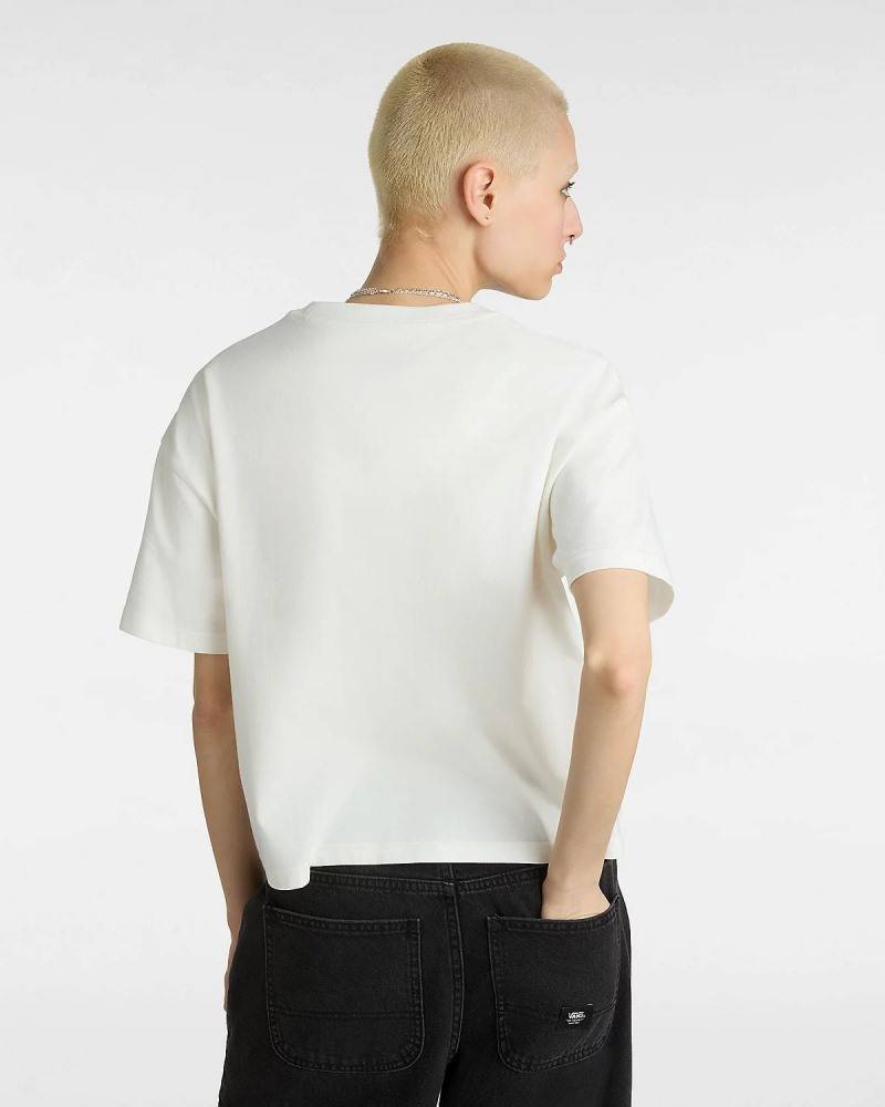 VANS FLEURS OVERSIZED CROP SS TEE