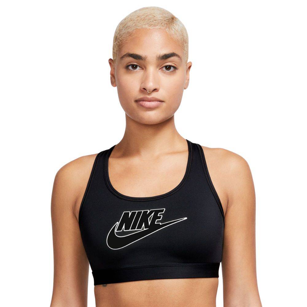 NIKE WOMENS SWOOSH MEDIUM SUPPORT FUTURA BRA