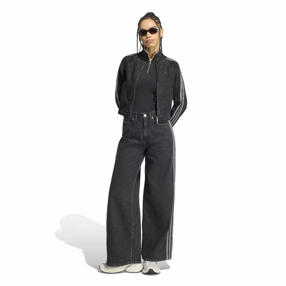 ADIDAS ORIGINALS HIGH RISE WIDE LEG DENIM PANT