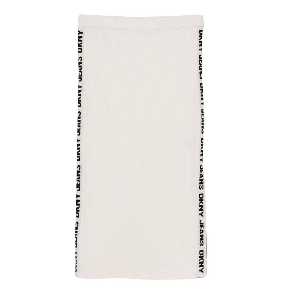 DKNY SOLID TYPOGRAPHIC STRAIGHT SKIRT