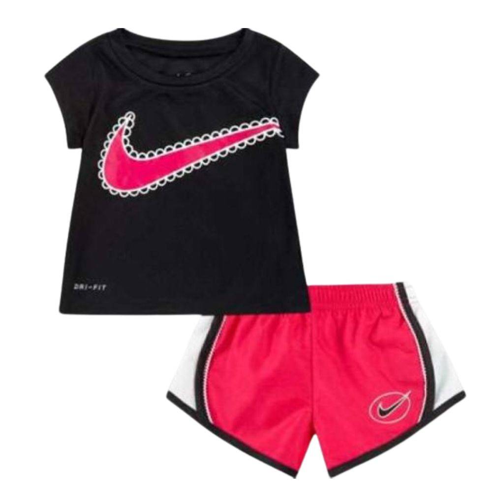 NIKE INFANT GIRLS ICON CLASH TEMPO SHORT SET