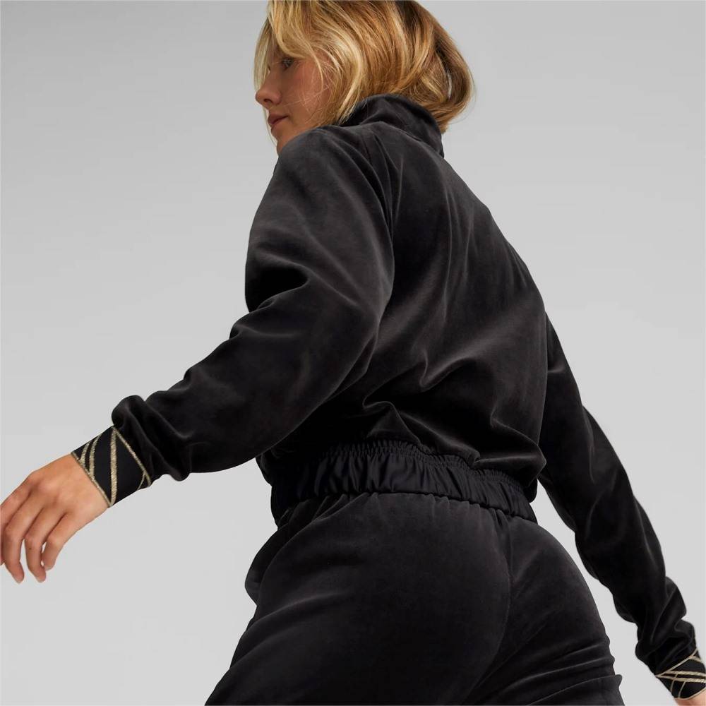 PUMA DECO GLAM VELOUR ULL-ZIP JACKET