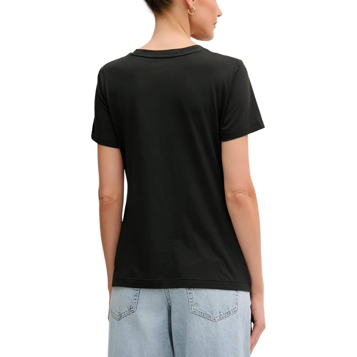 DKNY SEQUIN LOGO CREW NECK TEE