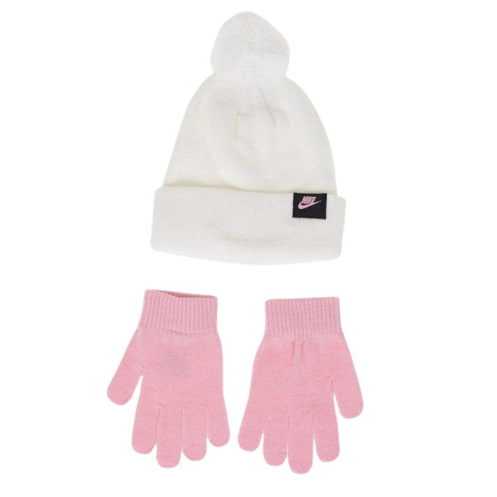 NIKE GIRLS FUTURA LUREX BEANIE & GLOVES