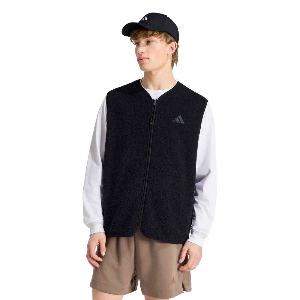 ADIDAS M CITY TECH 3 STRIPES HIGH PILE FLEECE VEST