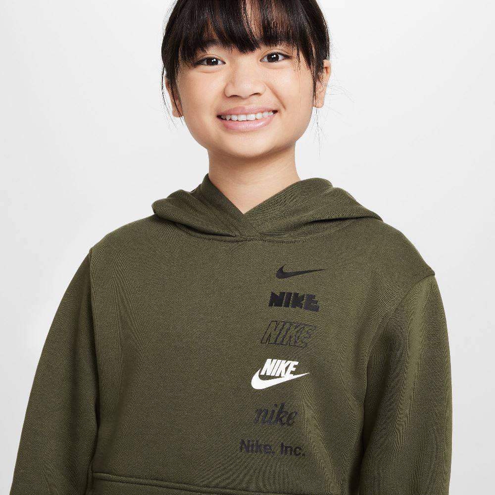 NIKE KIDS CLUB FLEECE MULTILOGO HOODIE